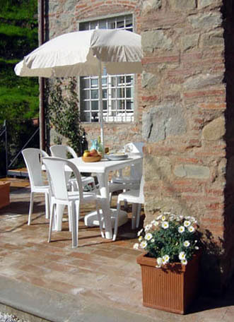 Outdoor dining area